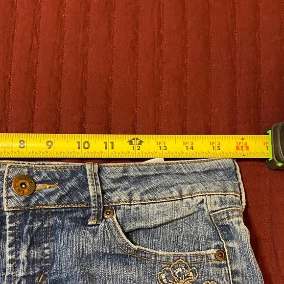 L.e.i. Ashley Ultra Lowrise Women's Light Blue Denim Jeans Size Junior 9 - Picture 12 of 16